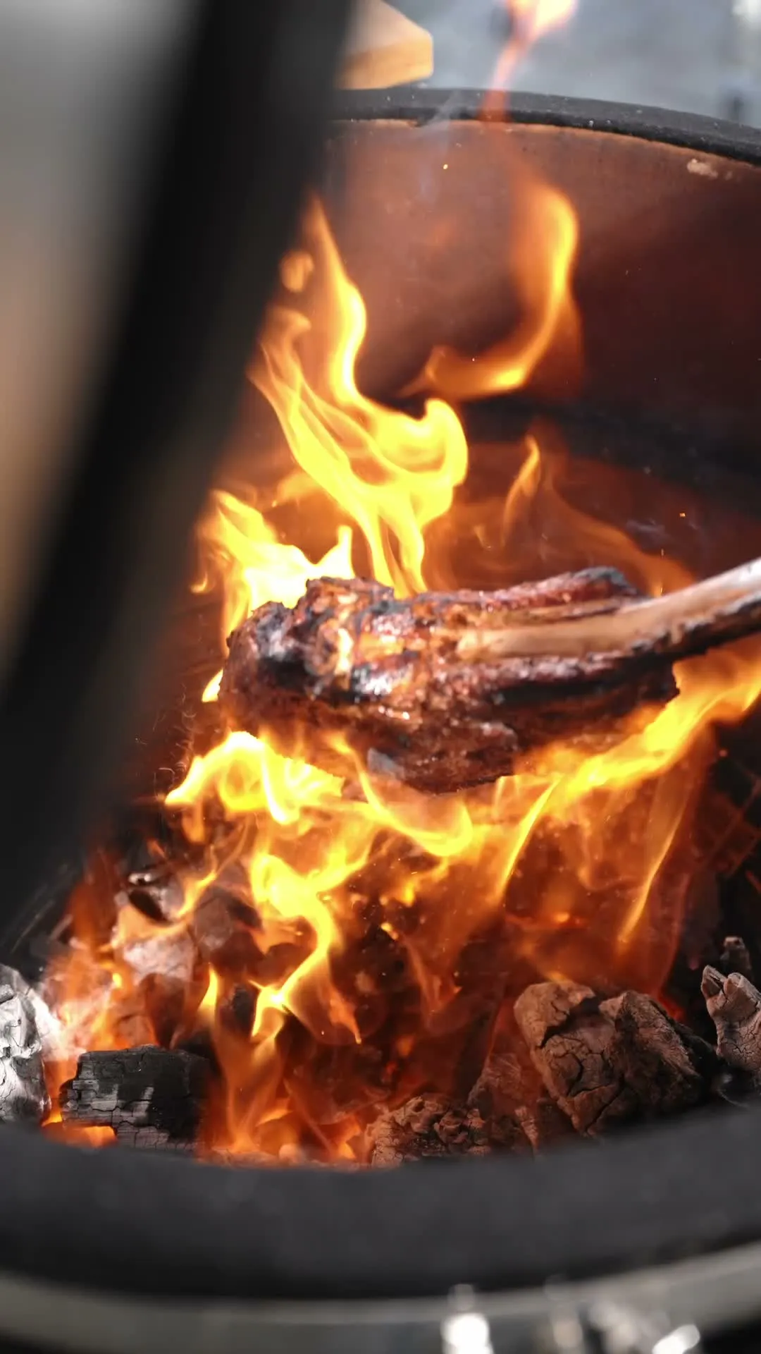 Reverse-seared steak