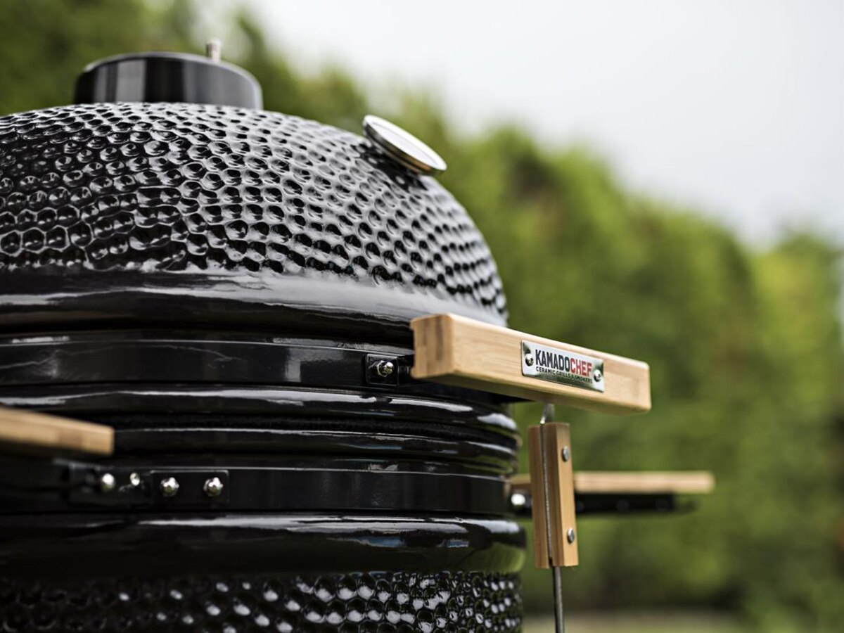 A Kamado Chef at home on the terrace