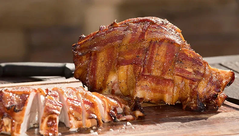 Honey Turkey Breast in a Bacon Wrap